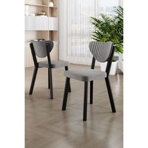 Súprava stoličiek (4 kusy) Arfe - Grey, Black vyobraziť