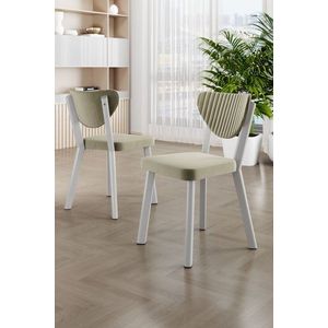 Súprava stoličiek (4 kusy) Arfe - Cream, White vyobraziť