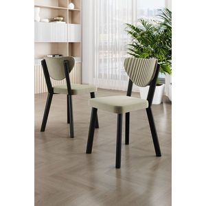 Súprava stoličiek (4 kusy) Arfe - Cream, Black vyobraziť