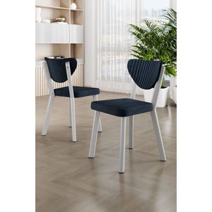 Súprava stoličiek (4 kusy) Arfe - Anthracite, White vyobraziť