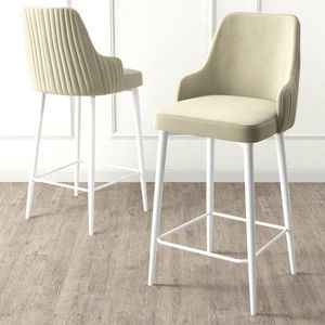 Bar Stool Set (2 Pieces) Enox - Cream, White vyobraziť