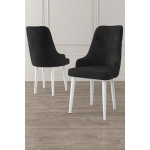 Súprava stoličiek (2 kusy) Trex - Black, White vyobraziť