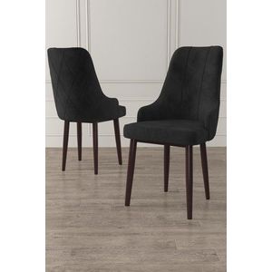 Súprava stoličiek (2 kusy) Trex - Black, Brown vyobraziť