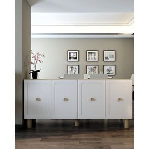 Konzolový stolík Salda - Sapphire Oak, White vyobraziť