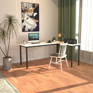 Písací stôl Viva L - Black, White vyobraziť