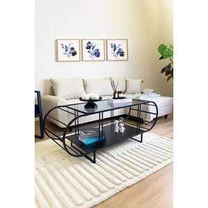 Konferenčný stolík Windy - Black, Fume vyobraziť