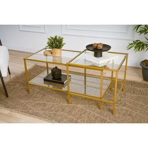 Súprava konferenčných stolíkov Sevay - Gold vyobraziť