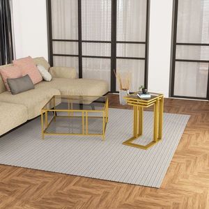 Sada odkladacích stolíkov (3 kusy) Ibiza C - Gold, Fume vyobraziť