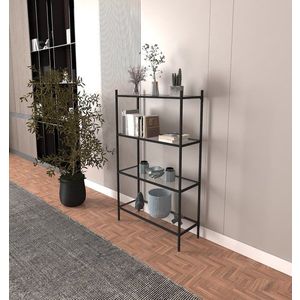 Knižnica Marta - Black, Glass vyobraziť