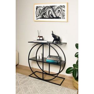 Príborník Cloudy - Black, Fume vyobraziť