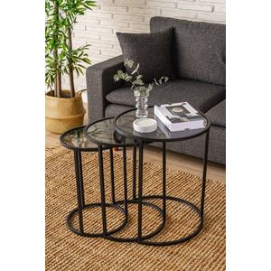 Sada odkladacích stolíkov (3 kusy) Alya - Black vyobraziť