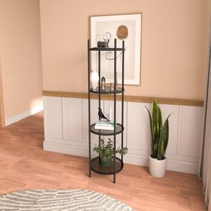 Knižnica Vogue - Black, Smoked Glass vyobraziť