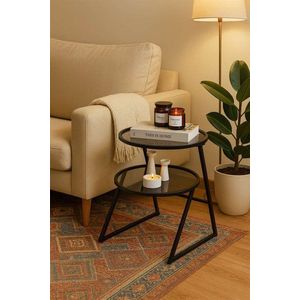 Príručný stolík / Odkladací stolík Valencia - Black, Fume vyobraziť