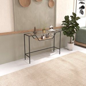 Konzolový stolík Lala - Black, Glass vyobraziť