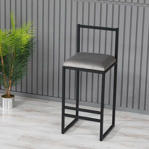 Bar Stool Nordic - Grey vyobraziť