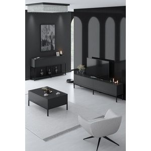 Living Room Furniture Set Lord - Anthracite, Black vyobraziť