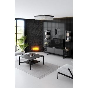 Living Room Furniture Set Black Line Set - Anthracite, Black vyobraziť