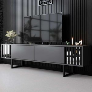 TV stolík Chrome Line - Anthracite, Black vyobraziť