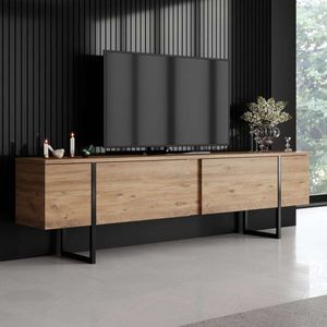 TV stolík Luxe - Atlantic Pine, Black vyobraziť