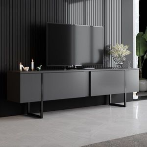 TV stolík Luxe - Anthracite, Black vyobraziť
