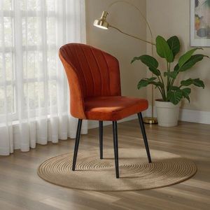 Súprava stoličiek (4 kusy) Rubi - Orange, Black vyobraziť