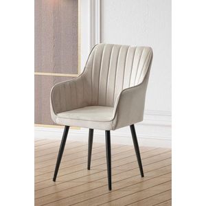 Súprava stoličiek (2 kusy) Nova - Cream, Black vyobraziť