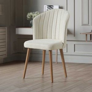 Súprava stoličiek (2 kusy) Rubi - Cream, Walnut vyobraziť