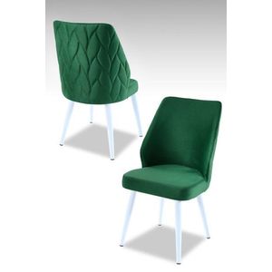 Súprava stoličiek (2 kusy) Pufi - Green, White vyobraziť