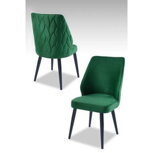 Súprava stoličiek (2 kusy) Pufi - Green, Black vyobraziť