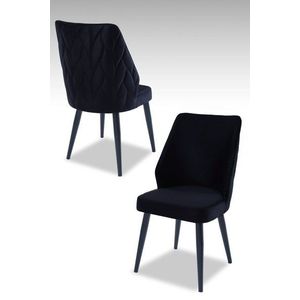 Súprava stoličiek (2 kusy) Pufi - Black vyobraziť