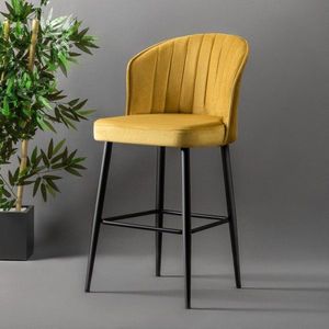 Bar Stool Set (2 Pieces) Rubi - Yellow vyobraziť