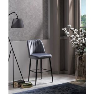Bar Stool Set (2 Pieces) Vento - Grey vyobraziť