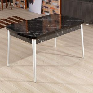 Extendable Dining Table Bendir - White vyobraziť