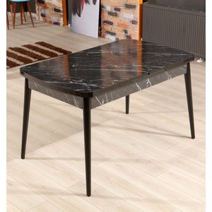 Extendable Dining Table Bendir - Black vyobraziť
