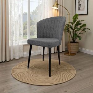 Súprava stoličiek (2 kusy) Rubi - Grey, Black vyobraziť