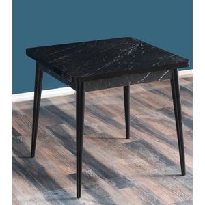 Jedálenský stôl Flora Bendir - Black, White vyobraziť