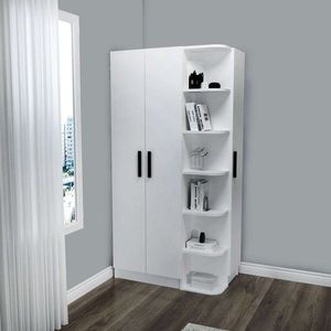 Šatníková skriňa Luses - White vyobraziť