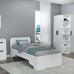 Rám jednolôžkovej postele Luses - White vyobraziť