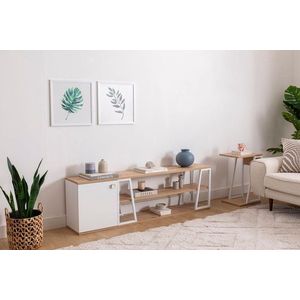 TV stolík Lissa Dolapli Tv Stand - White vyobraziť