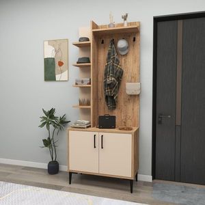 Predsieňová stena Julendor - Atlantic Pine, Beige vyobraziť