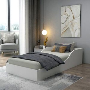 Rám jednolôžkovej postele Oya - White vyobraziť