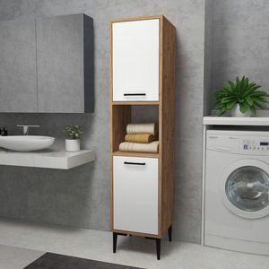 Viacúčelová skrinka Daminol - Atlantic Pine, White vyobraziť