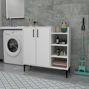 Viacúčelová skrinka Leskar - White vyobraziť