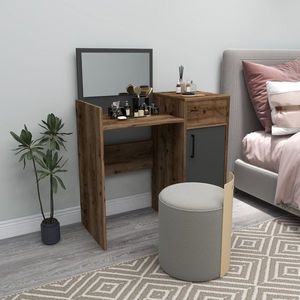 Toaletný stolík Sedef - Light Walnut, Anthracite vyobraziť