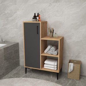 Viacúčelová skrinka Reysary - Atlantic Pine, Anthracite vyobraziť