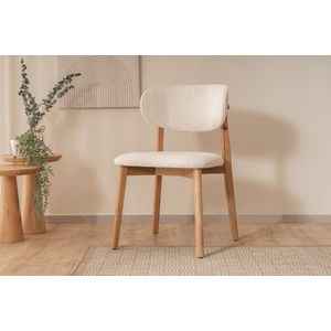 Stolička Lugias - Beech, White vyobraziť