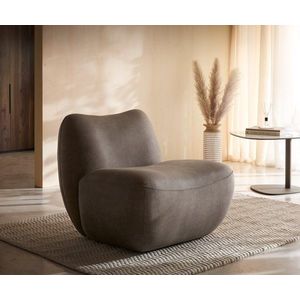 Lounge kreslo Zena 75x85 cm taupe vintage vyobraziť