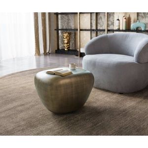 Konferenčný stolík Caramia 65x55 cm metalická zlatá vyobraziť