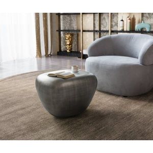 Konferenčný stolík Caramia 65x55 cm metalická strieborná vyobraziť