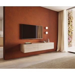 TV stolík Cuor 180 cm keramika Laminam® Travertino Bianco krémovo vyobraziť